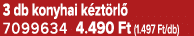 3 db konyhai k zt rl 7099634 4.490 Ft (1.497 Ft/db)