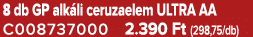 8 db GP alk li ceruzaelem ULTRA AA C008737000 2.390 Ft (298,75/db)