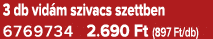 3 db vid m szivacs szettben 6769734 2.690 Ft (897 Ft/db)