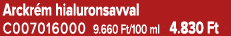 Arckr m hialuronsavval C007016000 9.660 Ft/100 ml 4.830 Ft