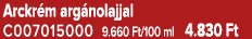 Arckr m arg nolajjal C007015000 9.660 Ft/100 ml 4.830 Ft