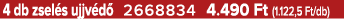 4 db zsel s ujjv d 2668834 4.490 Ft (1.122,5 Ft/db)