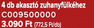 4 db akaszt zuhanyf lk hez C009500000 3.090 Ft (772,5 Ft/db)