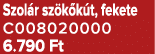 Szol r sz k k t, fekete C008020000 6.790 Ft