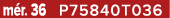 m r. 36 P75840T036