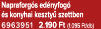Napraforg s ed nyfog  s konyhai keszty  szettben 6963951 2.190 Ft (1.095 Ft/db)