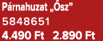 P rnahuzat „ sz” 5848651 4.490 Ft 2.890 Ft