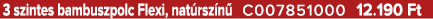 3 szintes bambuszpolc Flexi, nat rsz n C007851000 12.190 Ft