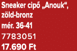 Sneaker cip „Anouk“, z ld bronz m r. 36 41 7783051 17.690 Ft