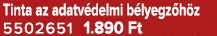 Tinta az adatv delmi b lyegz h z 5502651 1.890 Ft