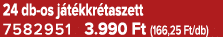 24 db os j t kkr taszett 7582951 3.990 Ft (166,25 Ft/db)