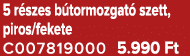 5 r szes b tormozgat szett, piros/fekete C007819000 5.990 Ft