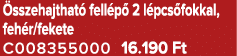  sszehajthat fell p  2 l pcs fokkal, feh r/fekete C008355000 16.190 Ft