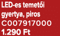 LED es temet i gyertya, piros C007917000 1.290 Ft