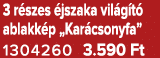 3 r szes jszaka vil g t  ablakk p „Kar csonyfa” 1304260 3.590 Ft