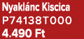 Nyakl nc Kiscica P74138T000 4.490 Ft