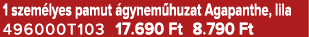 1 szem lyes pamut gynem huzat Agapanthe, lila 496000T103 17.690 Ft 8.790 Ft