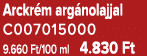 Arckr m arg nolajjal C007015000 9.660 Ft/100 ml 4.830 Ft