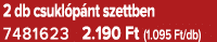 2 db csukl p nt szettben 7481623 2.190 Ft (1.095 Ft/db)