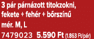 3 p r p rn zott titokzokni, fekete + feh r + b rsz n m r. M, L 7479023 5.590 Ft (1.863 Ft/p r)