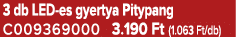 3 db LED es gyertya Pitypang C009369000 3.190 Ft (1.063 Ft/db)