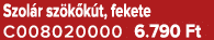 Szol r sz k k t, fekete C008020000 6.790 Ft